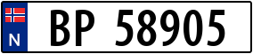 Truck License Plate